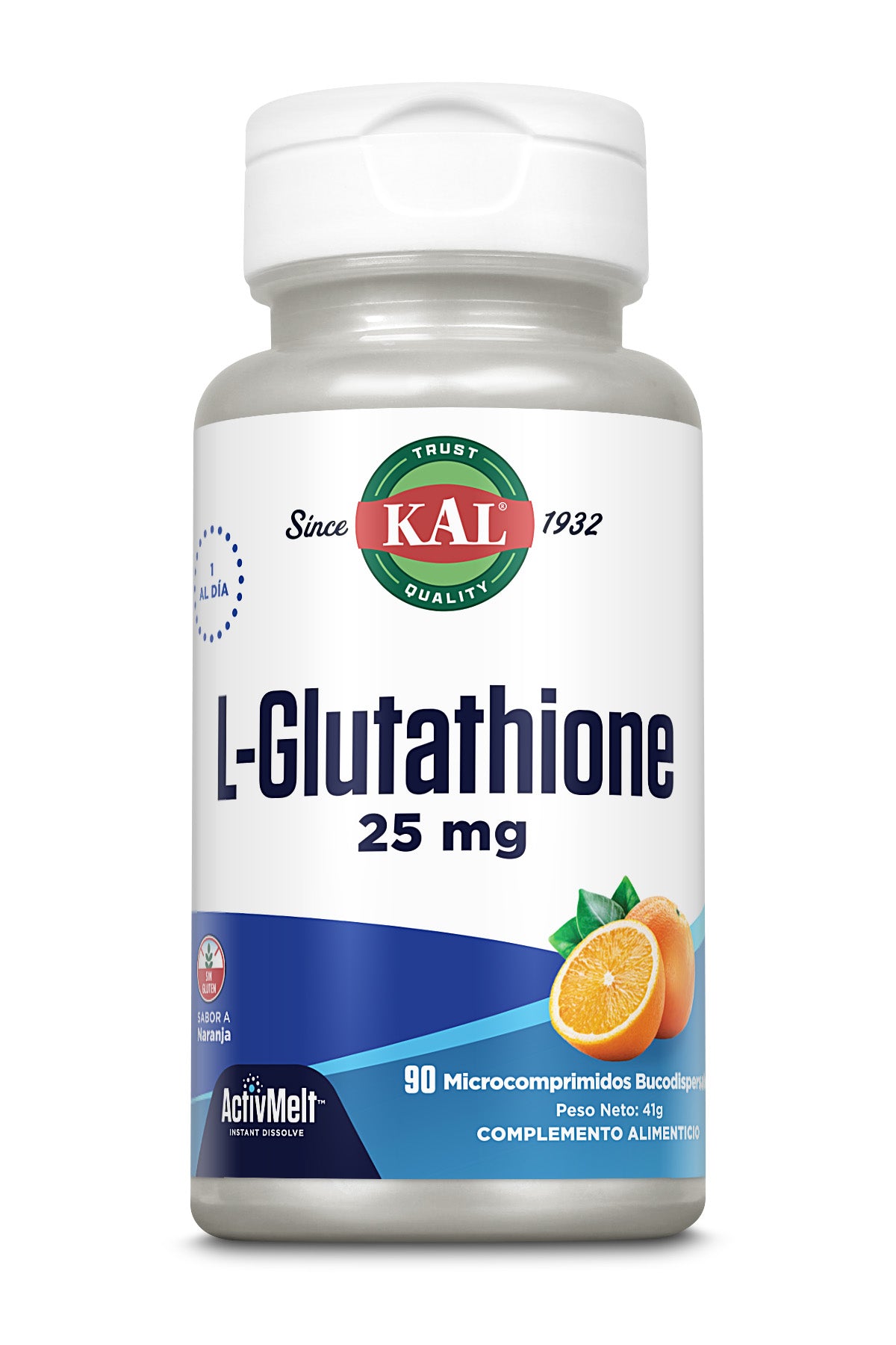 L-GLUTATION 25MG - 90COMPRIMIDOS SUBLINGUALES SABOR NARANJA