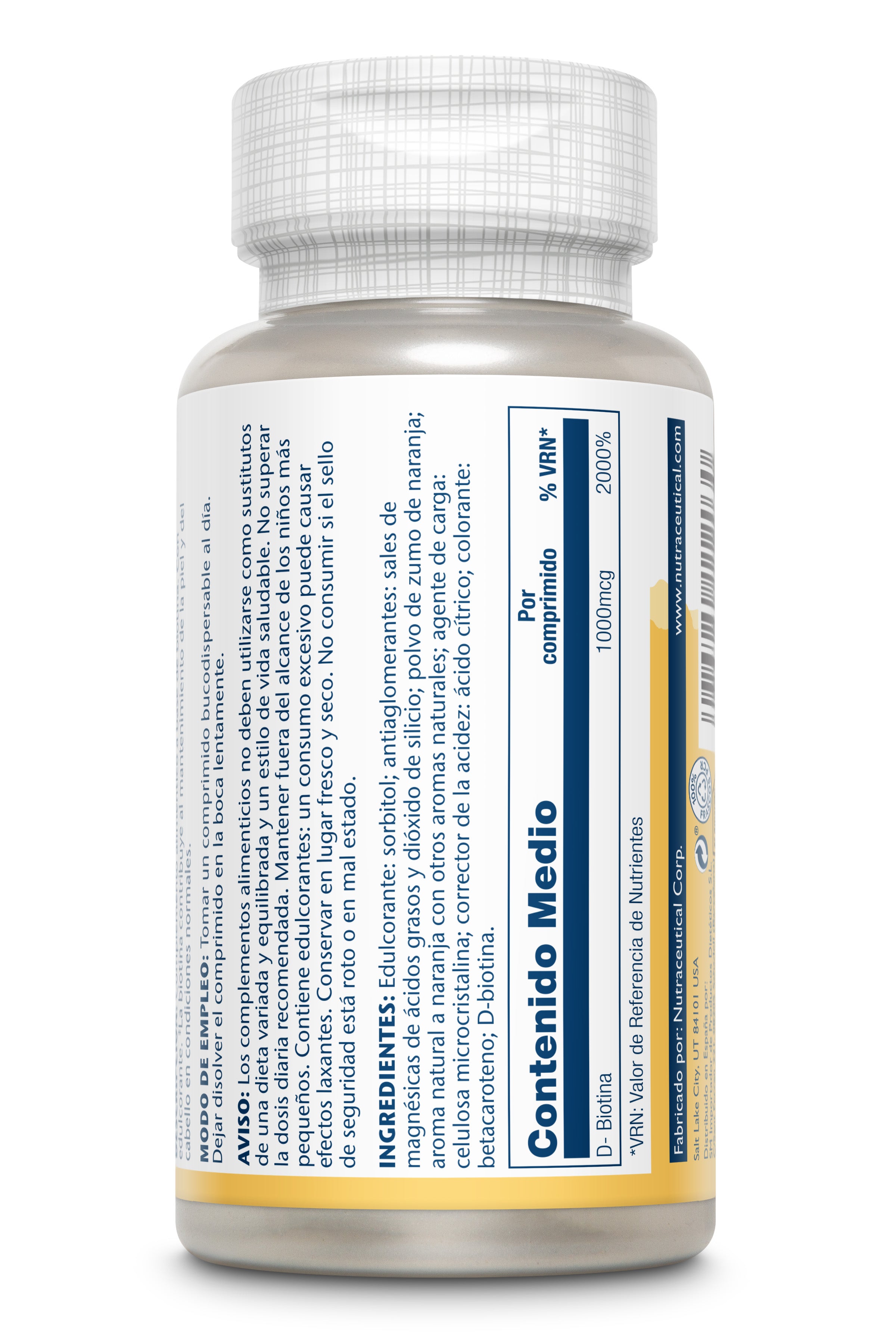 BIOTINA  - 100 COMPRIMIDOS SUBLINGUALES