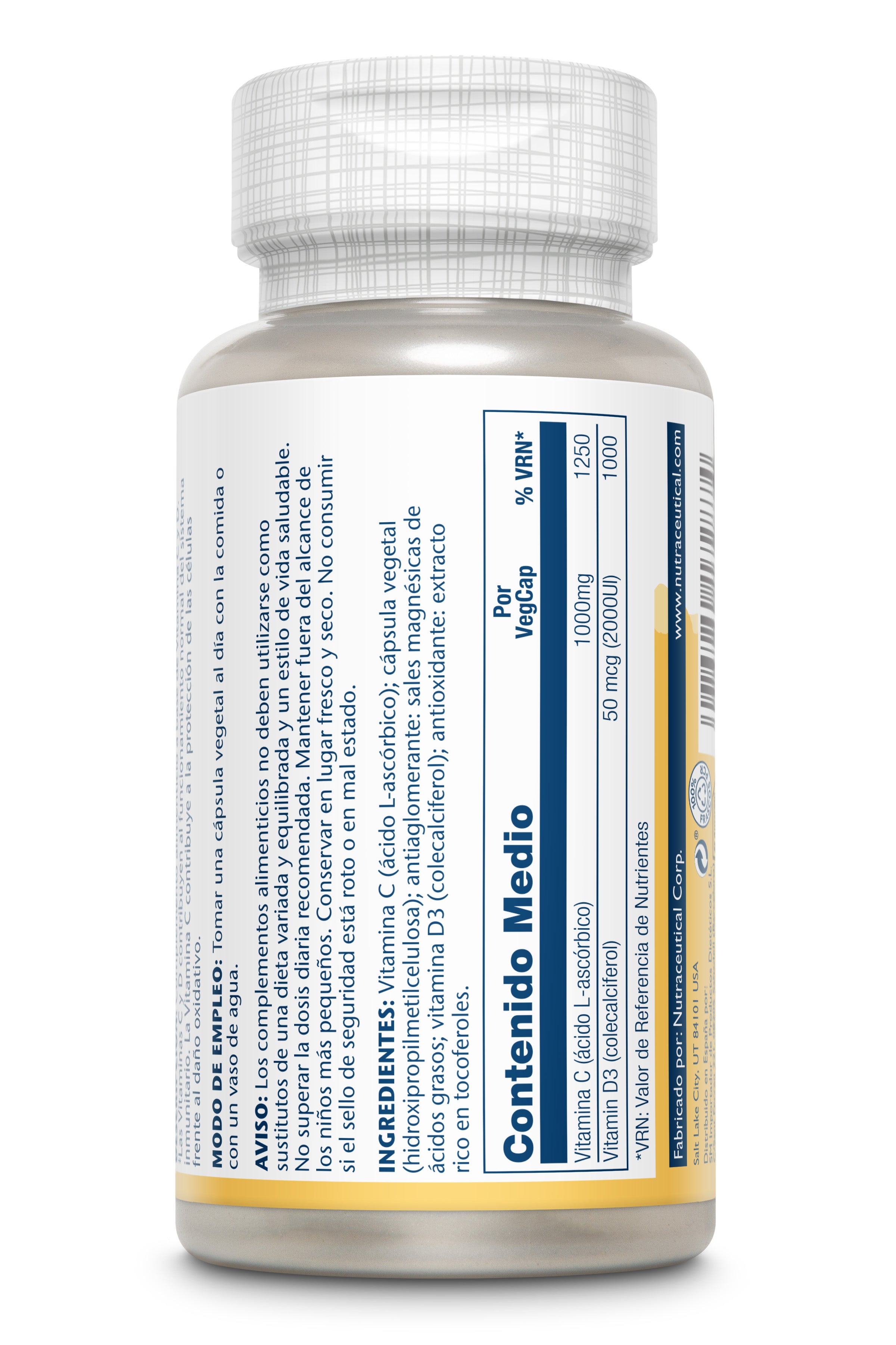 VITAMINA C & D - 60 VEGCAPS