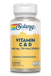 VITAMINA C & D - 60 VEGCAPS