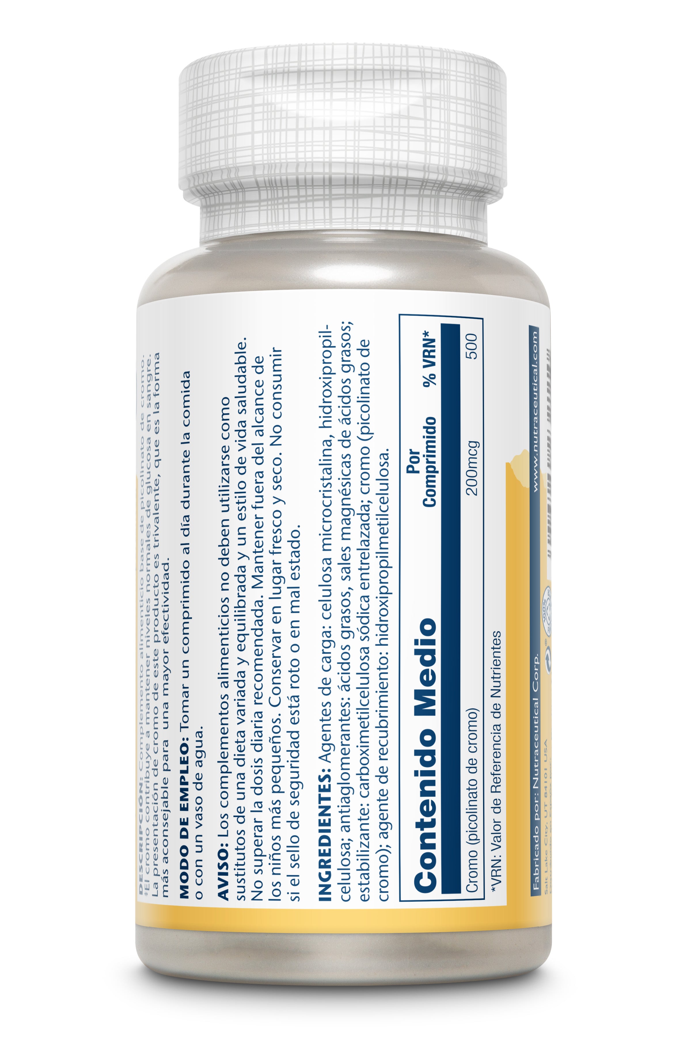 CROMO PICOLINATO 200 MCG - 50 COMPRIMIDOS