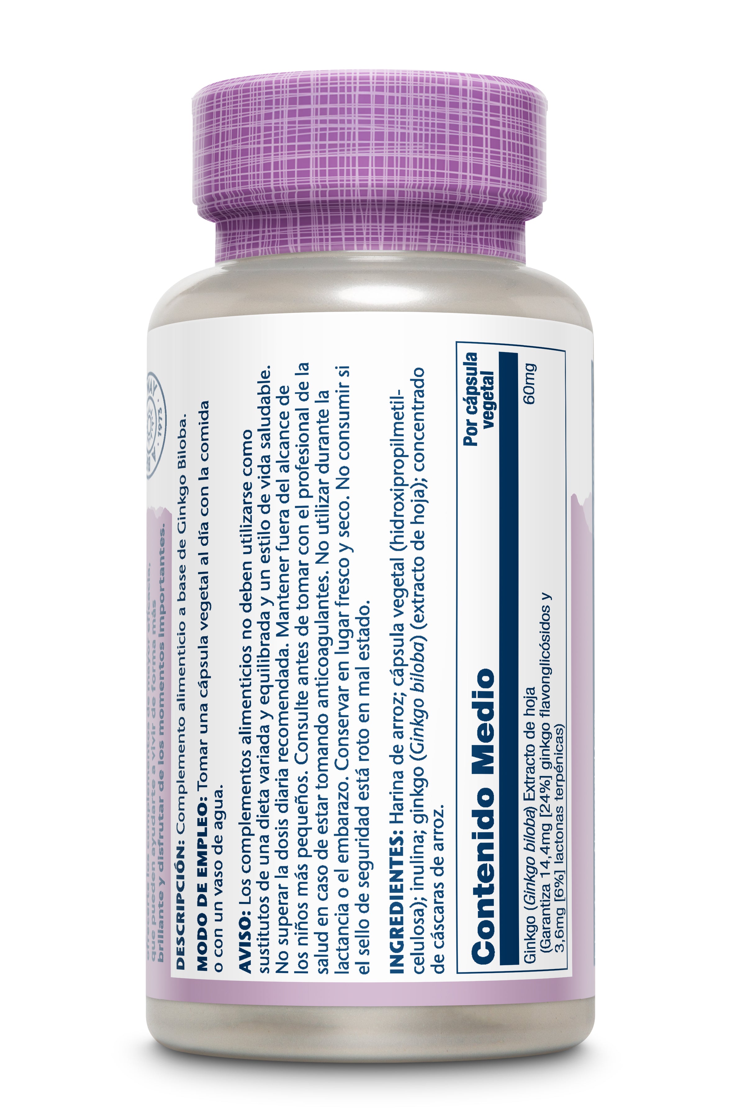 GINKGO BILOBA - 60 VEGCAPS