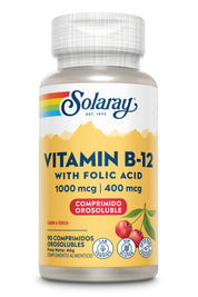 VITAMINA B-12 1000 MCG CON ACIDO FOLICO - 90 COMPRIMIDOS OROSOLUBLES