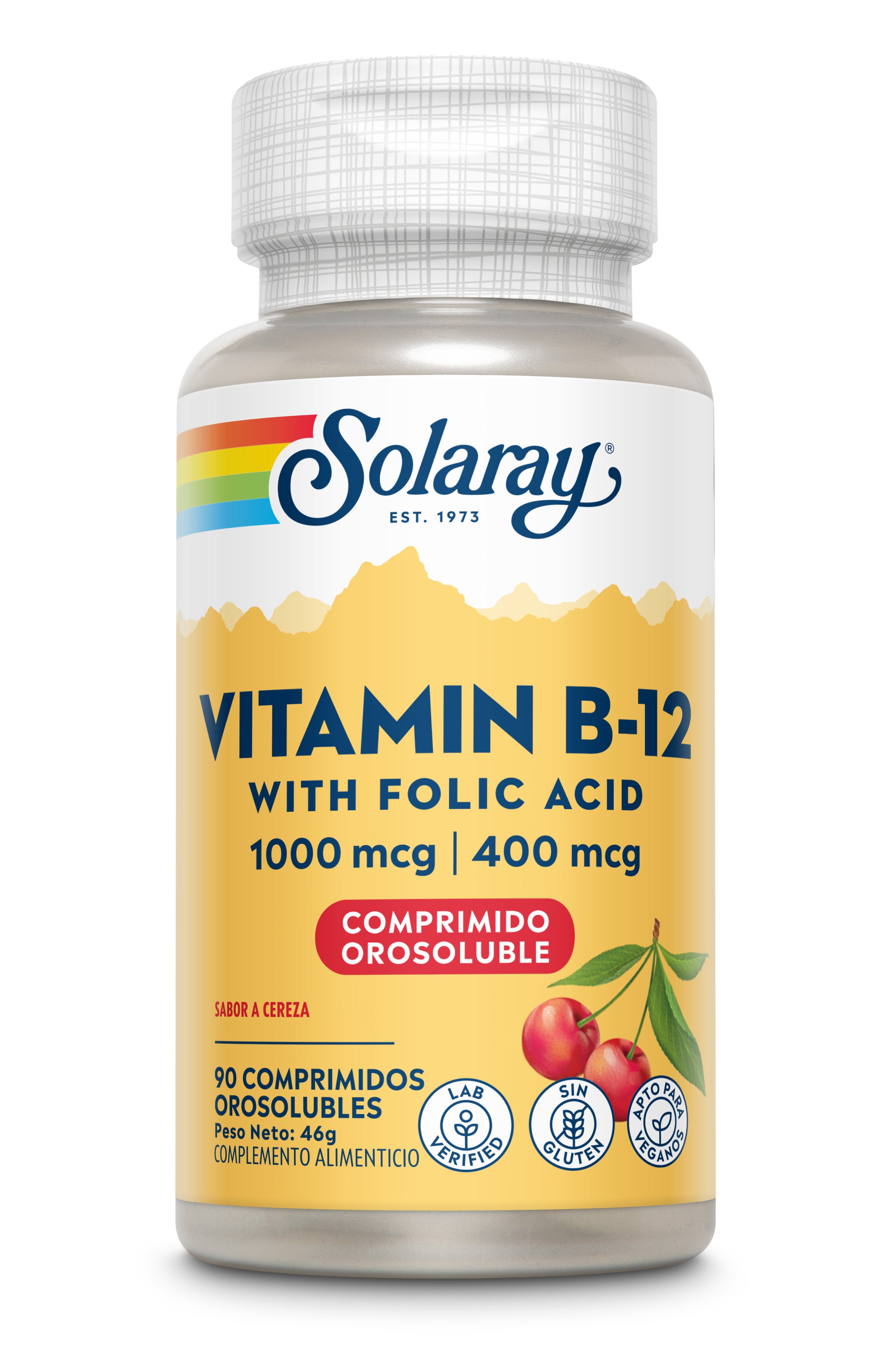 VITAMINA B-12 1000 MCG CON ACIDO FOLICO - 90 COMPRIMIDOS OROSOLUBLES