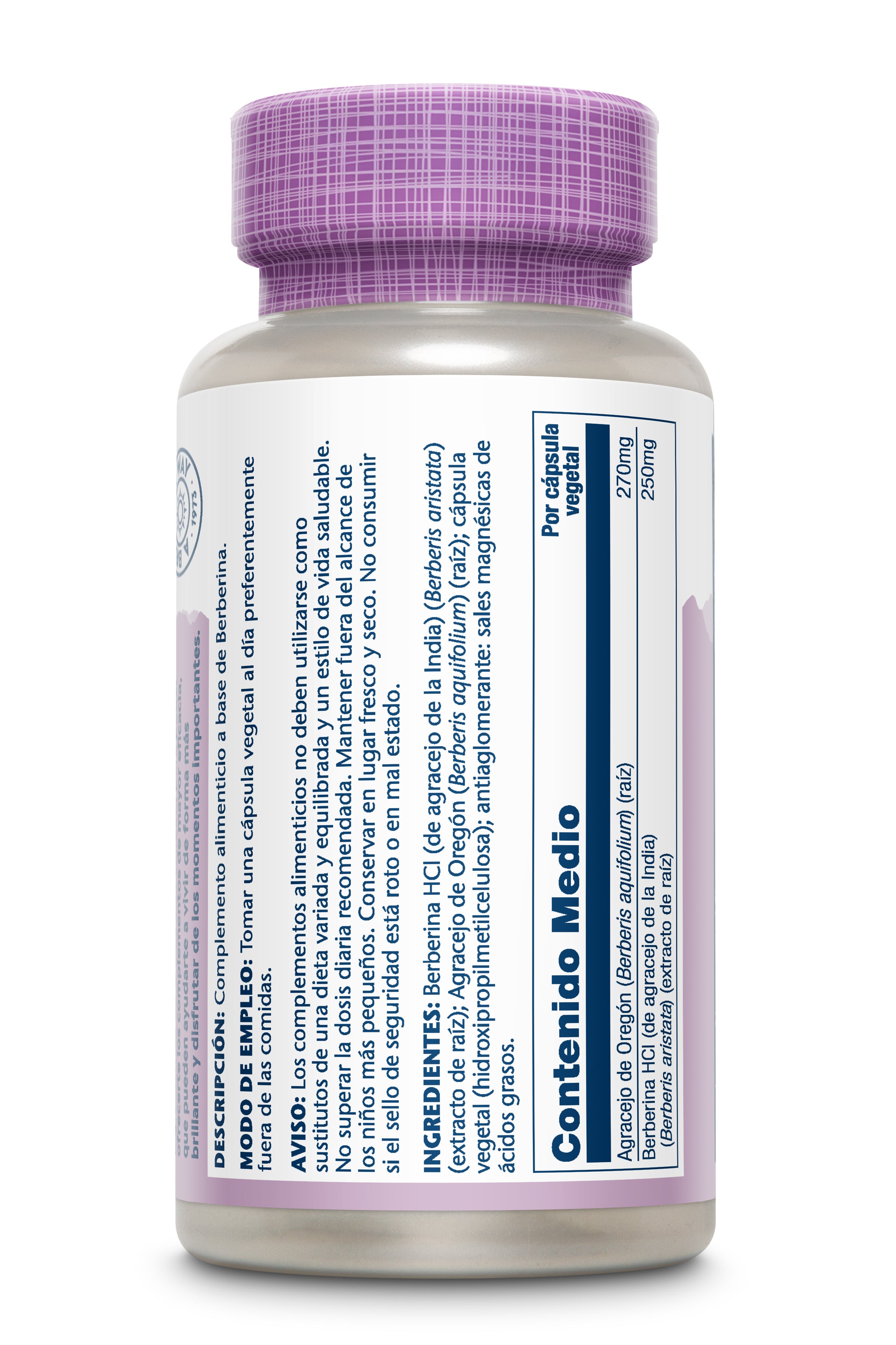 BERBERINE - 60 VEGCAPS