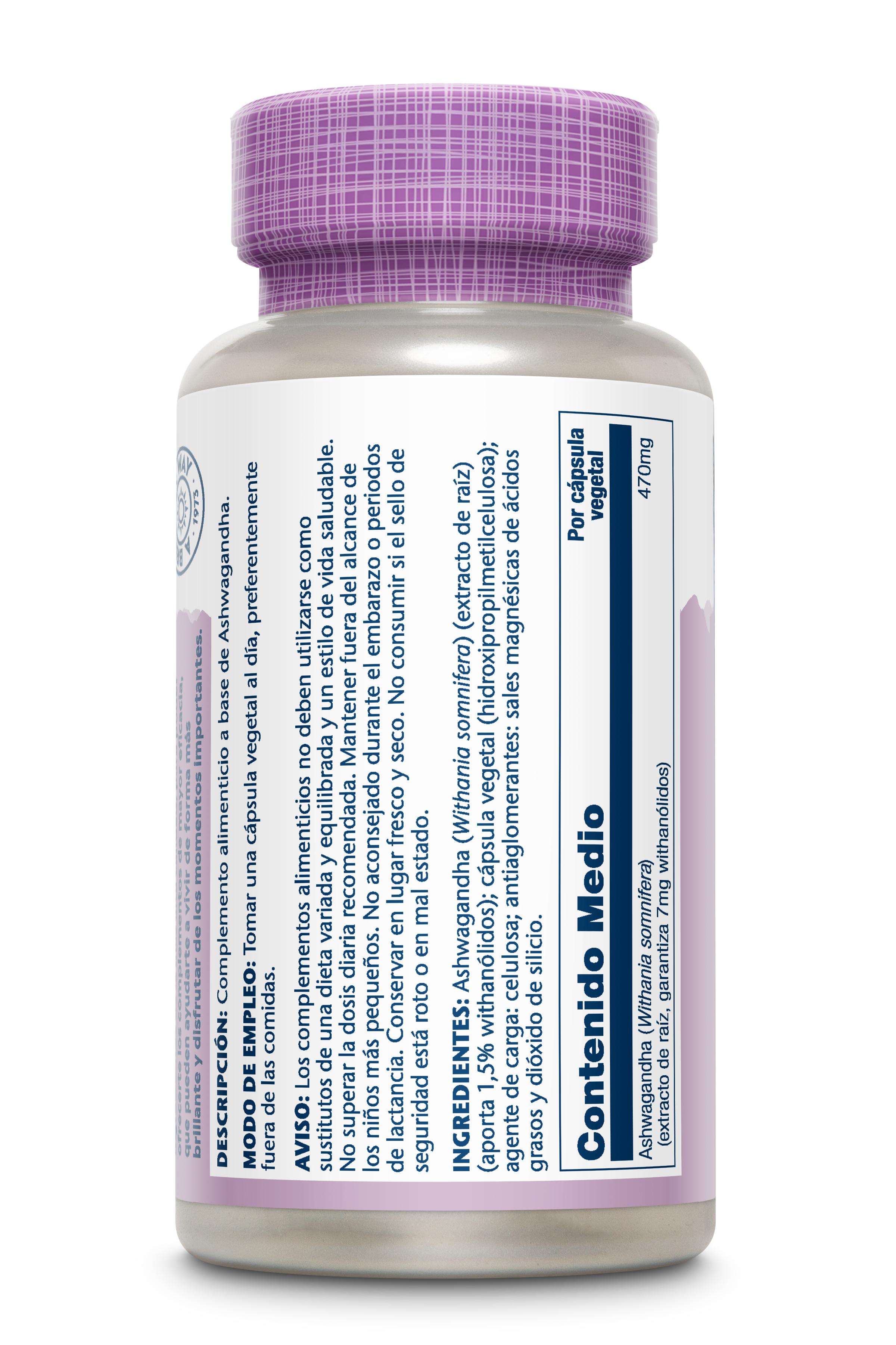 ASHWAGANDHA - 60 VEGCAPS