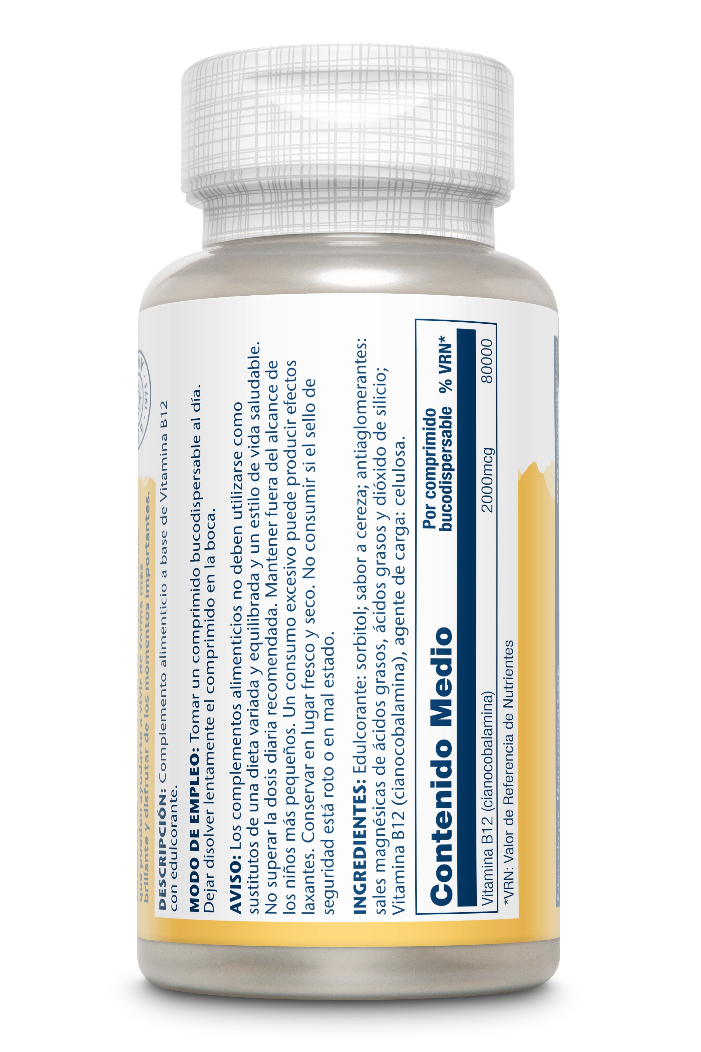 VITAMINA B-12 2000 MCG - 90 COMPRIMIDOS SUBLINGUALES