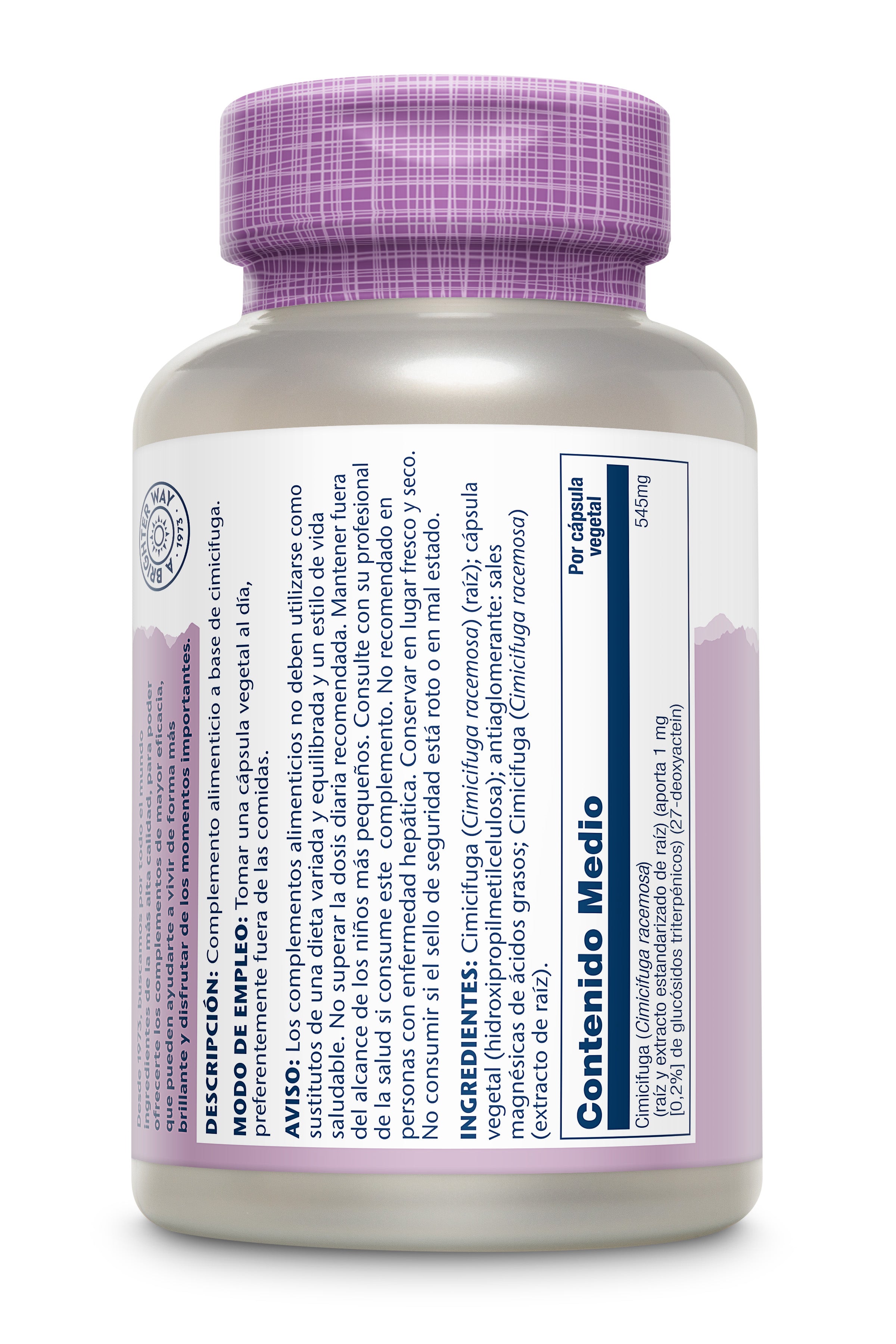 BLACK COHOSH (CIMICIFUGA) - 120 VEGCAPS