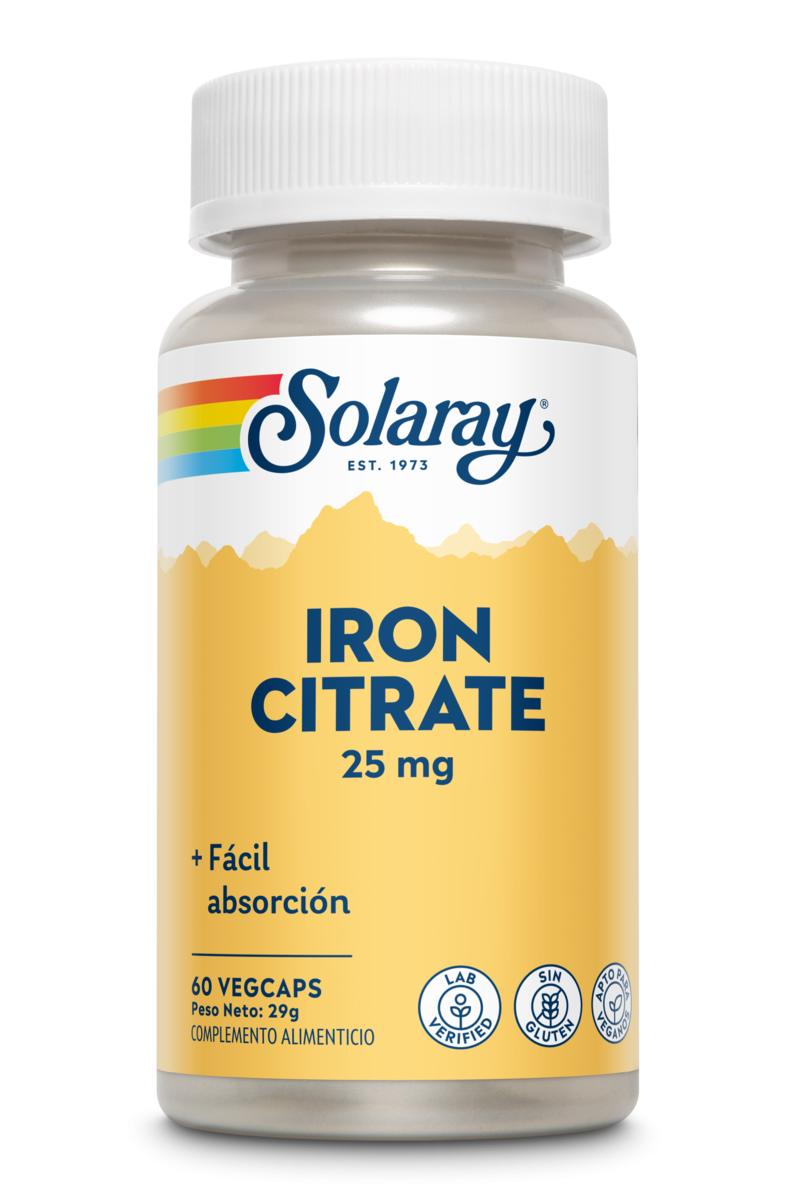 IRON 25 MG - HIERRO - 60 VEGCAPS