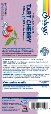TART CHERRY (CEREZA ÁCIDA) - 90 VEGCAPS
