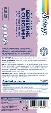 BERBERINE & CURCUMA - 60 VEGCAPS