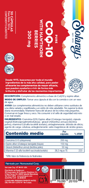 PURE CoQ10 200 MG - 30 VEGCAPS