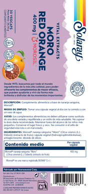 MOROSIL MORO RED ORANGE 400 MG - 30 VEGCAPS