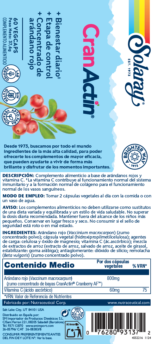 CRANACTIN - 60 VEGCAPS