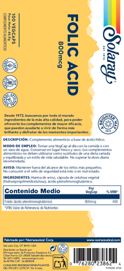 ACIDO FOLICO - 100 VEGCAPS