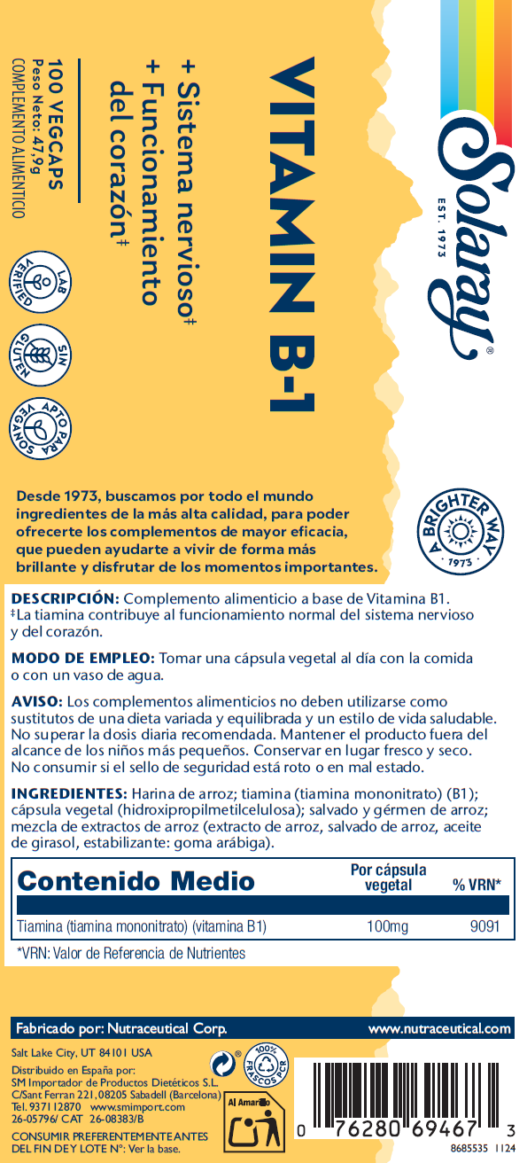 VITAMINA B-1  - 100 CÁPSULAS