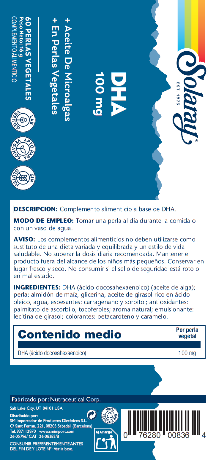 DHA 100 MG - 60 VEGCAPS