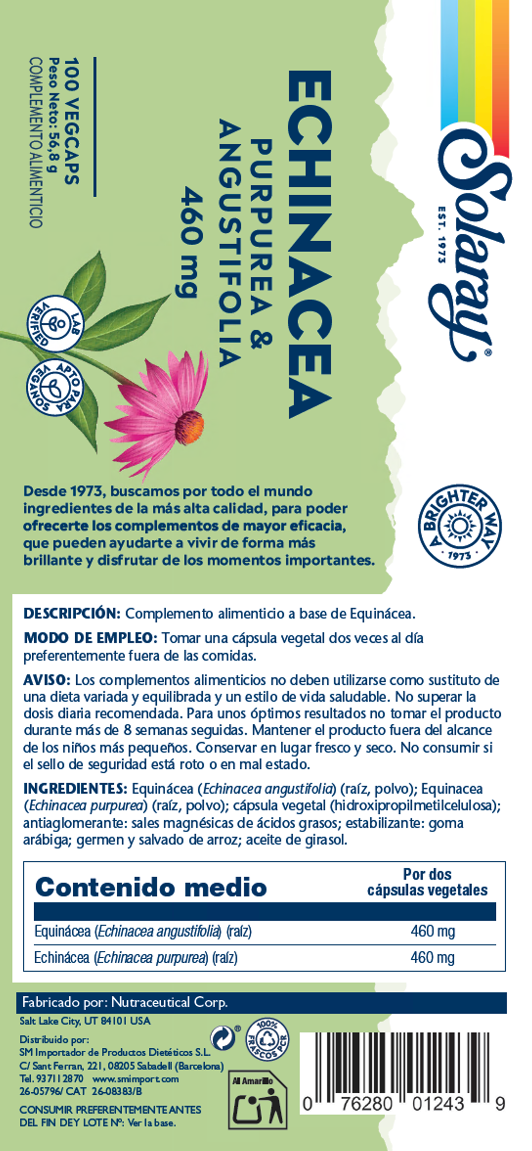 ECHINACEA - 100 VEGCAPS