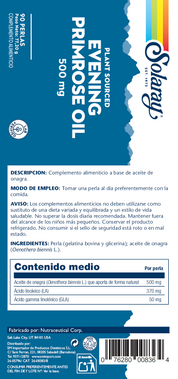 EVENING PRIMEROSE OIL - 90 PERLAS