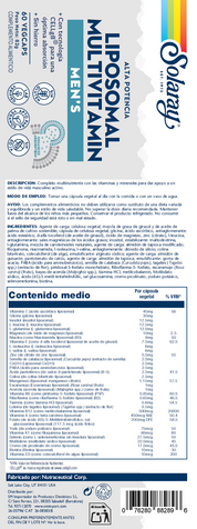 MENS LIPOSOMAL MULTIVITAMINICO - 60 VEGCAPS