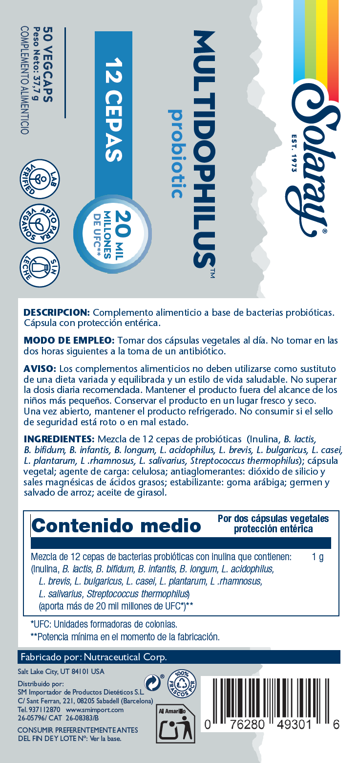 MULTIDOPHILUS - 50 VEGCAPS