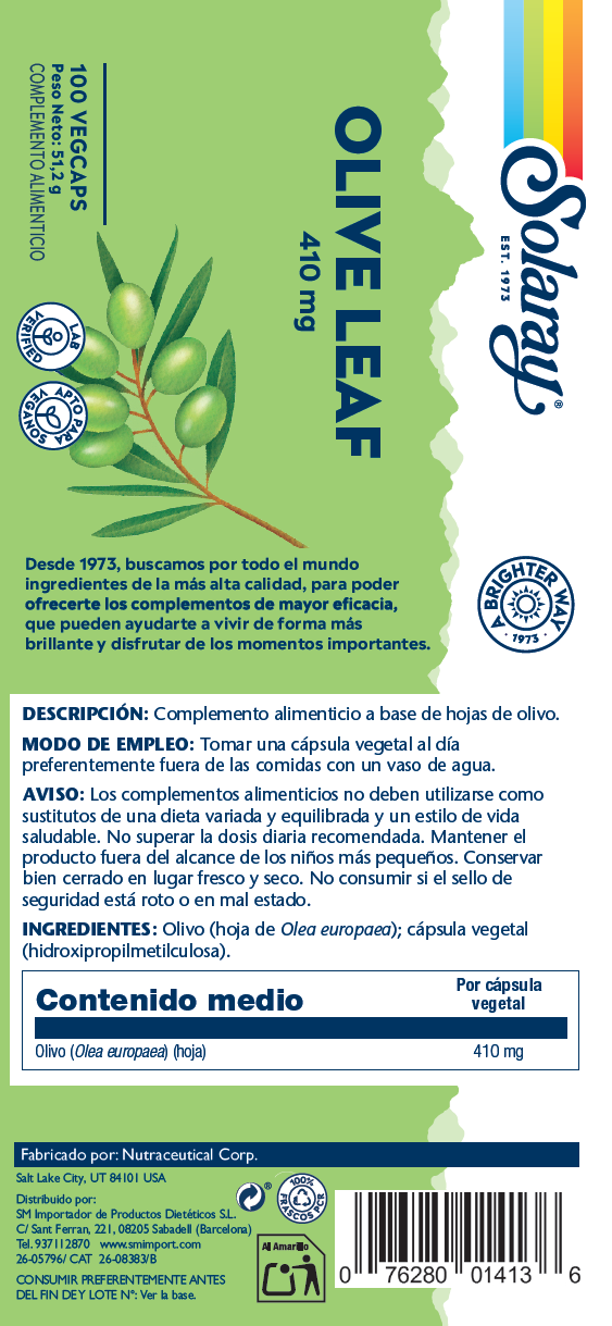 OLIVE LEAF - 100 VEGCAPS