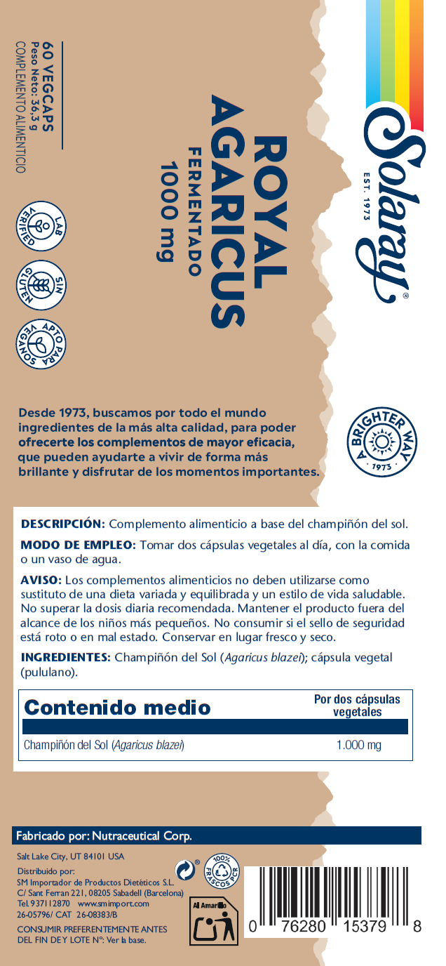 ROYAL AGARICUS (CHAMPIÑON DEL SOL) - 60 CÁPSULAS VEGETALES