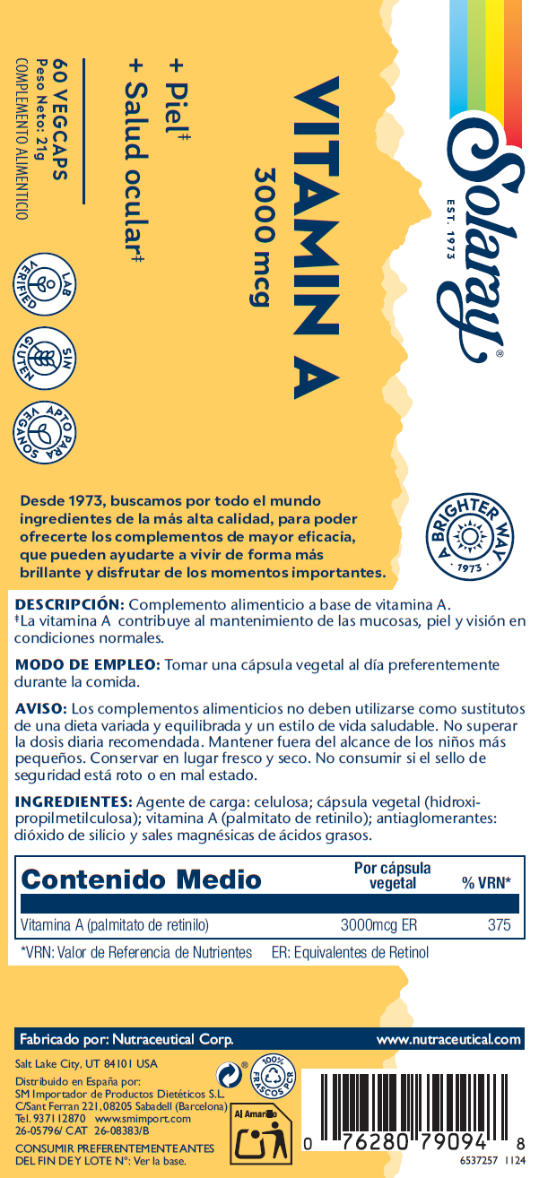 VITAMINA A  - 60 VEGCAPS