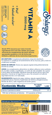 VITAMINA A  - 60 VEGCAPS