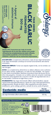 BLACK GARLIC BULB - 50 VEGCAPS