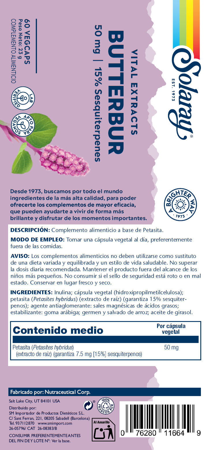 BUTTERBUR  - 60 VEGCAPS