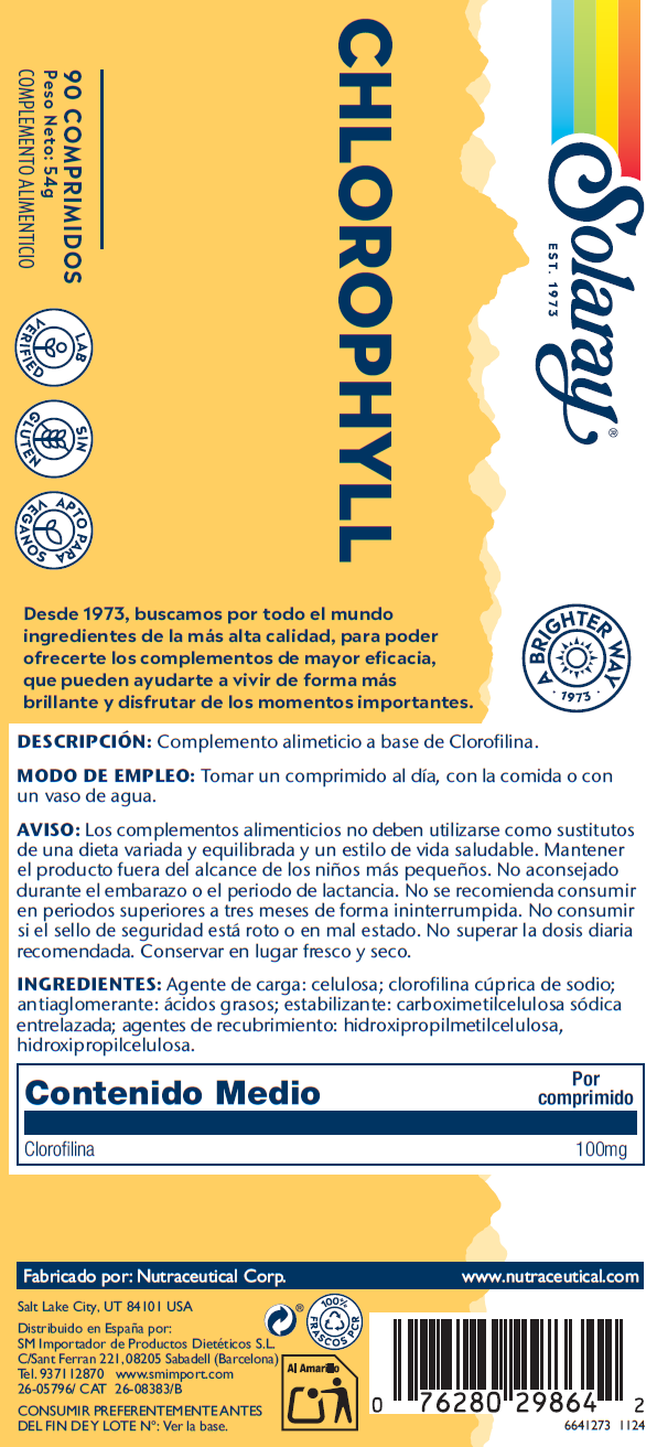 CHLOROPHYLL - 90 COMPRIMIDOS