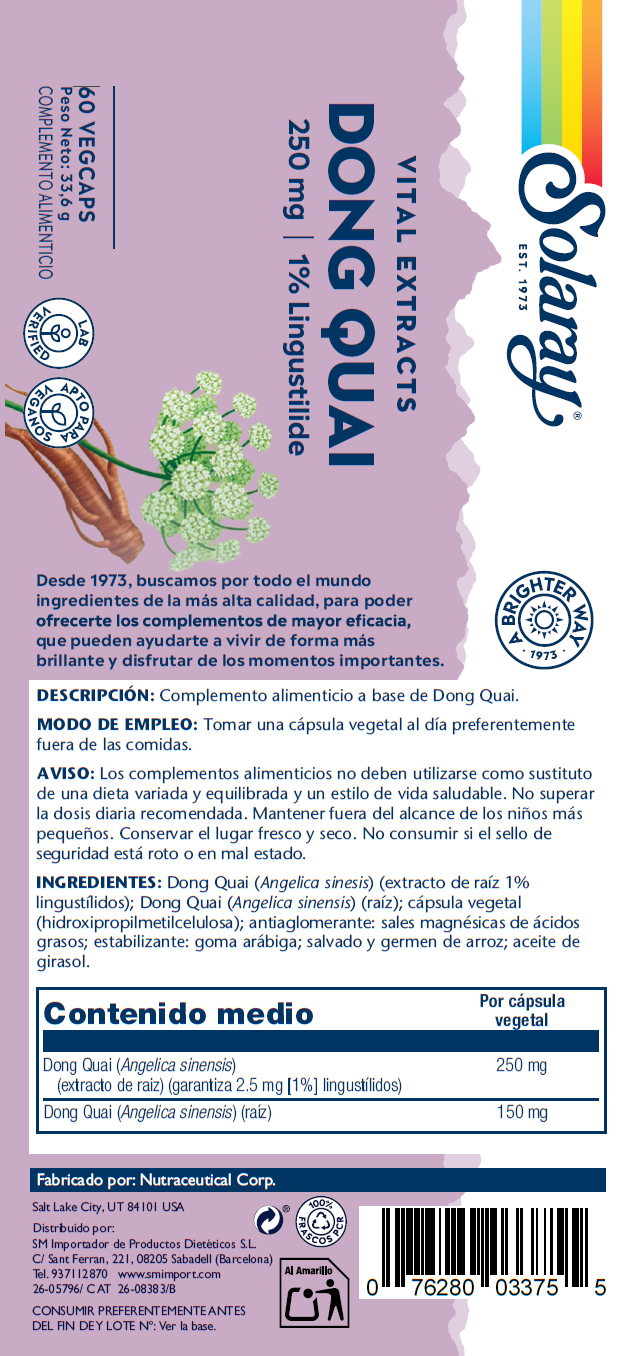 DONG QUAI - 60 VEGCAPS