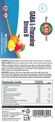 GABA L-THEANINE & STRESS B -100 COMPRIMIDOS BUCODISPERSABLES