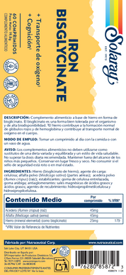 IRON BISGLYCINATE - HIERRO - 60 COMPRIMIDOS