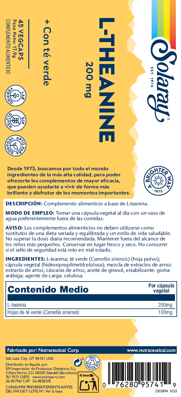L-THEANINE - 45 VEGCAPS