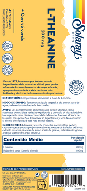 L-THEANINE - 45 VEGCAPS