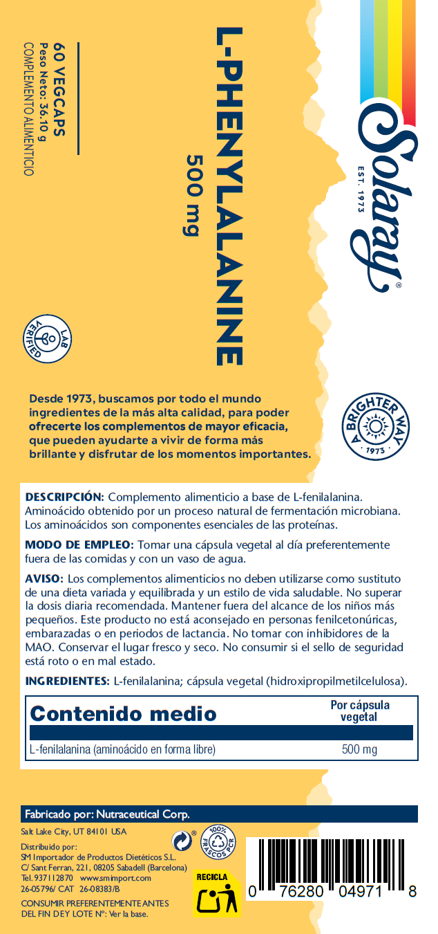 L-PHENYLALANINE -60 VEGCAPS