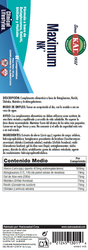 MAXIMUM NK - 60 COMPRIMIDOS