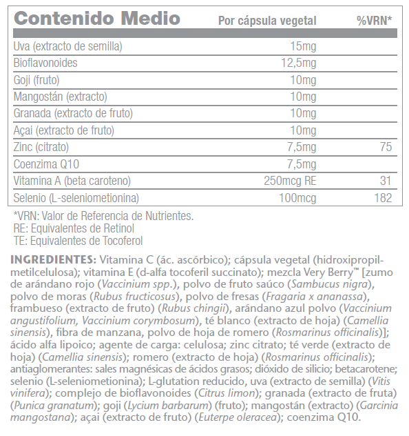 MEGA ANTIOXIDANT WITH VERY BERRY -60 VEGCAPS