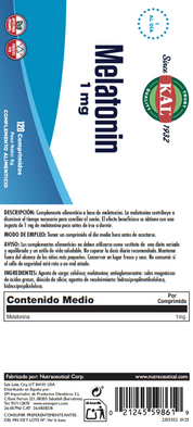 MELATONIN 1 MG - 120 COMPRIMIDOS