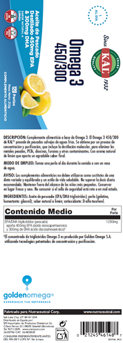 OMEGA 3 450/300- 60 & 120 PERLAS