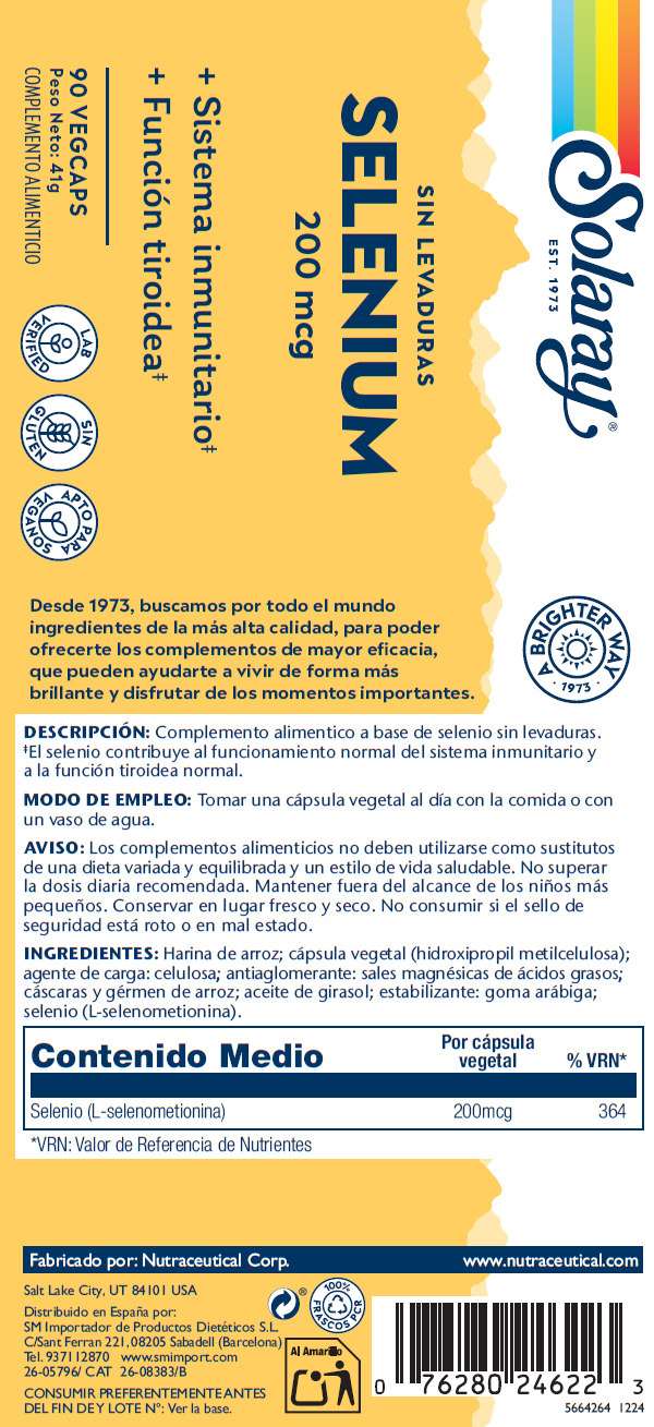 SELENIO 200 MCG SIN LEVADURA - 90 VEGCAPS