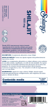 SHILAJIT 100 MG - 30 VEGCAPS