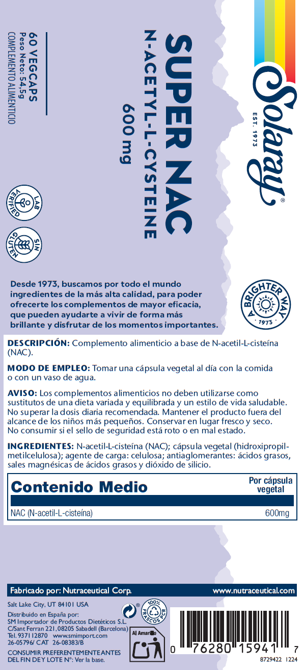 SUPER NAC 600 MG - 60 VEGCAPS