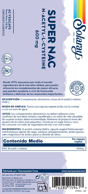 SUPER NAC 600 MG - 60 VEGCAPS