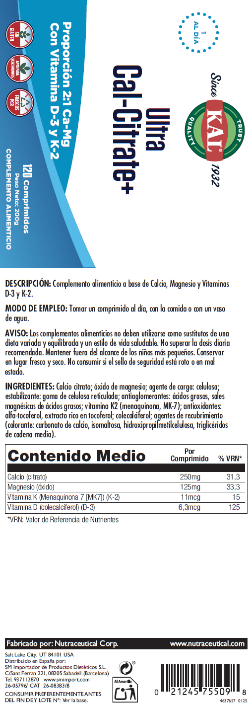 ULTRA CAL-CITRATE - 120 COMPRIMIDOS