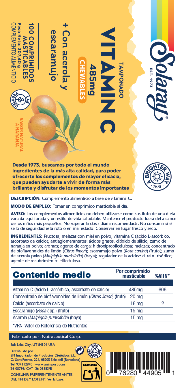 VITAMINA C - 100 COMPRIMIDOS MASTICABLES DE NARANJA