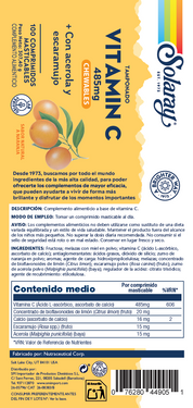 VITAMINA C - 100 COMPRIMIDOS MASTICABLES DE NARANJA