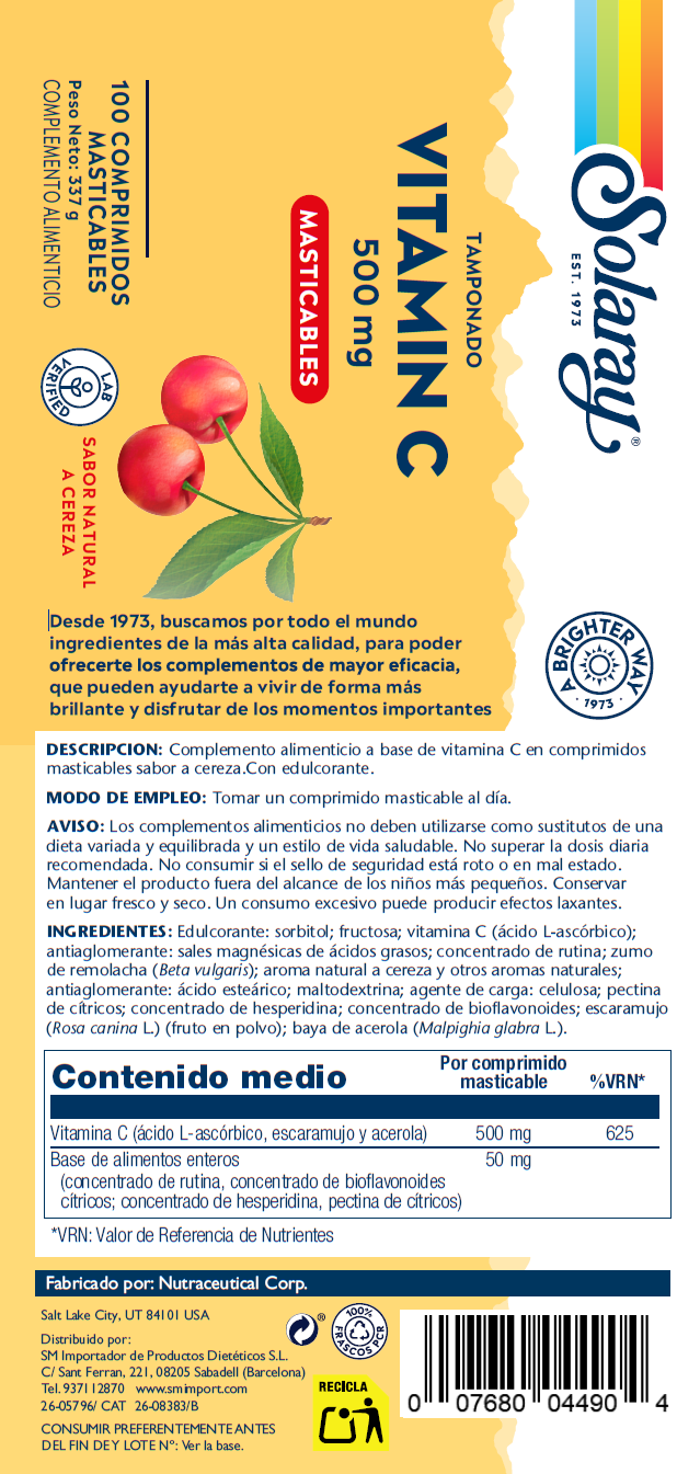 VITAMINA C - 100 COMPRIMIDOS MASTICABLES DE CEREZA
